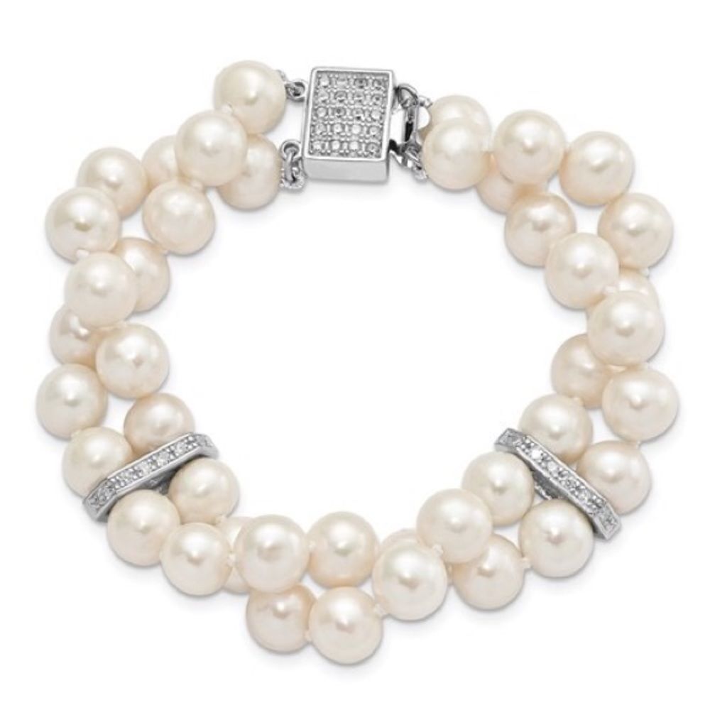 New double strand pearl bracelet